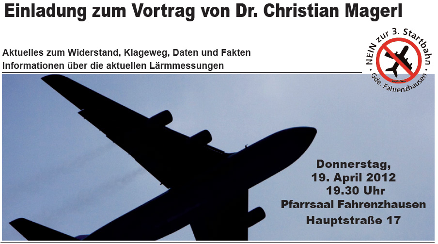 Einladung zum Vortrag von Christian Magerl